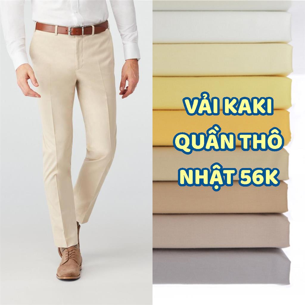(MỚI VỀ) Vải kaki, vải quần thô Nhật mềm mịn - HÌNH THẬT