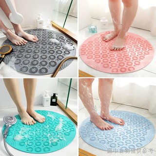 Thảm lót sàn nhà tắm hình tròn chống trượt chống sốc tiện dụng