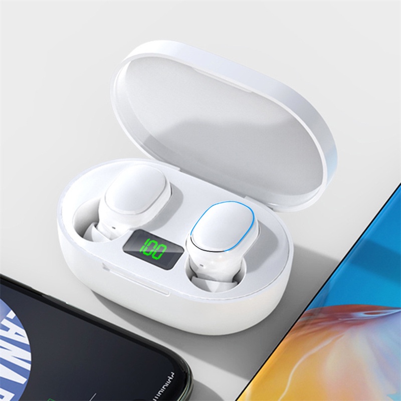 Tai Nghe Không Dây E7s 5.0 Công Suất Bluetooth Màn Hình Kỹ Thuật Số Hifi Lossless Thể Thao Mini Tws Cho Điện Thoại Thông Minh Icecube