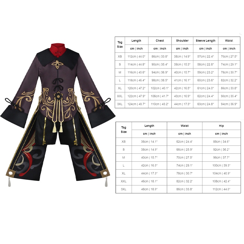 Halloween Genshin Impact Hutao Cosplay Costume Uniform Wig Cosplay  Hu Tao Hat | BigBuy360 - bigbuy360.vn