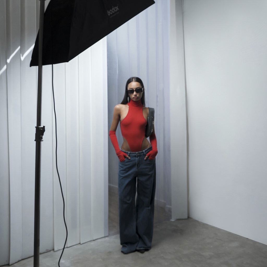 TATICHU - Turtleneck Sleeveless High Cut Bodysuit - Bodysuit cổ lọ khoét eo cao | BigBuy360 - bigbuy360.vn