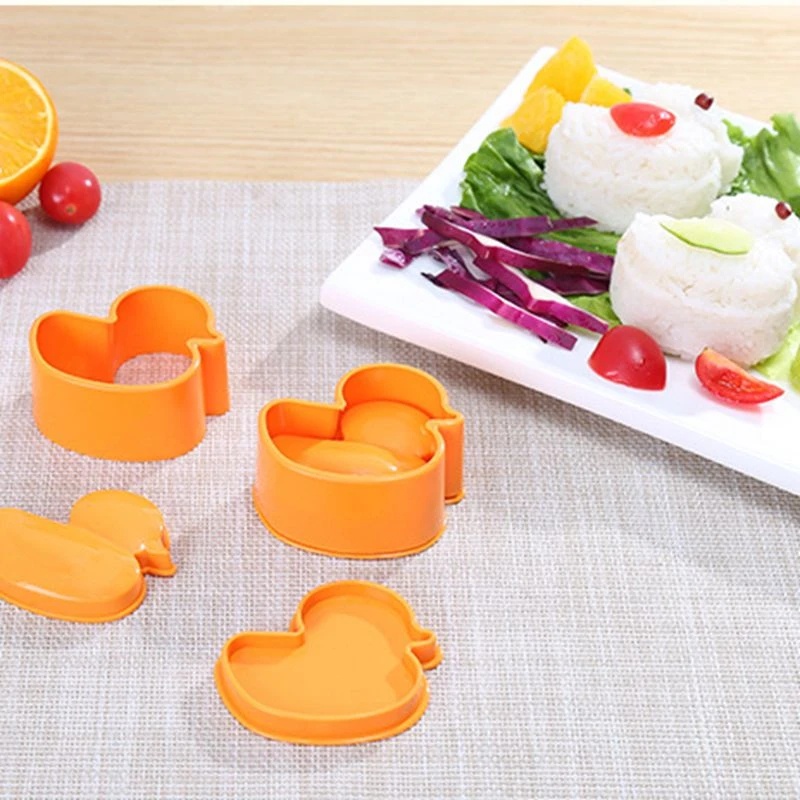 Khuôn Làm Cơm Nắm Hình Vịt Hoạt Hình Dễ Thương