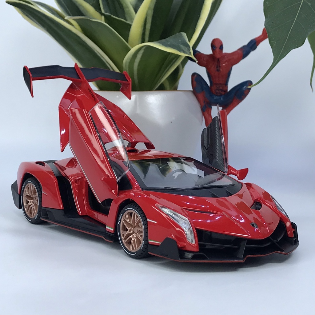 Mô hình siêu xe Lamborghini Veneno tỷ lệ 1:24 bằng kim loại mẫu xe đắt nhất của Lamborghini