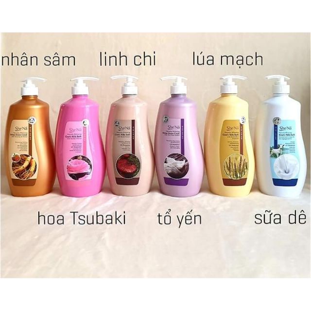 Sữa tắm SheNa 1200ml - Malaysia