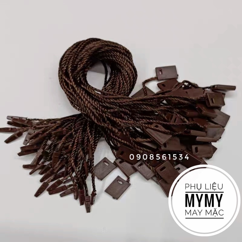 Dây tag treo nhãn mác - NÂU ĐẬM