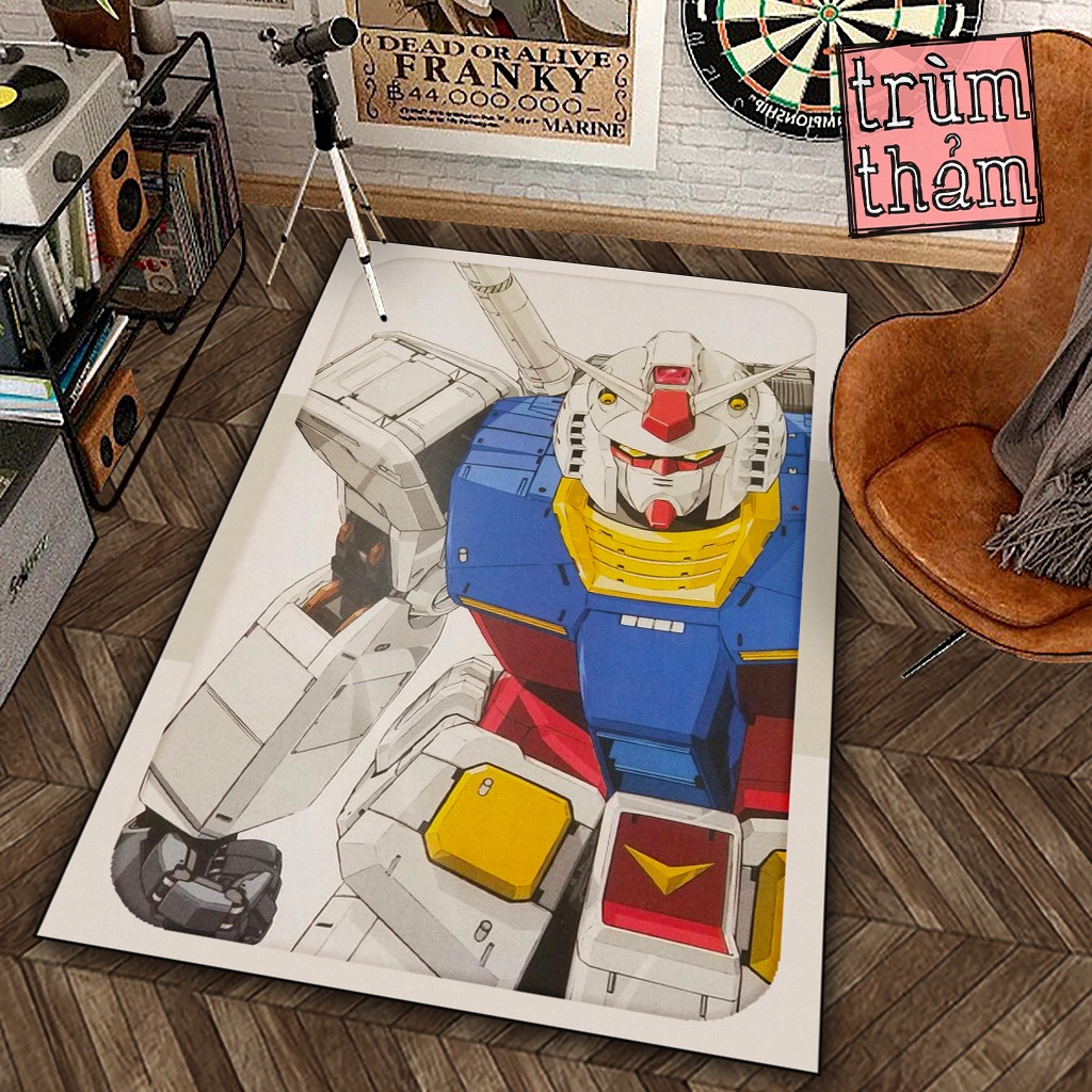 Thảm Trang Trí gundam robot biến hình tranh vẽ Decor Góc Học Tập Làm Việc Phòng Ngủ Phòng Khách Văn Phòng