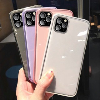Ốp Điện Thoại Mềm Trong Suốt Màu Kẹo Thời Trang iPhone 14 13 12 11 Pro Promax 14 + X XS XR XSMAX 6 6s 6 + / 6s + 7 8 SE2020 7 + / 8 +