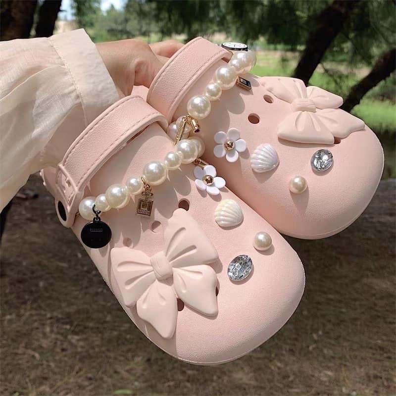 Dép crocs đính đá Ngọc