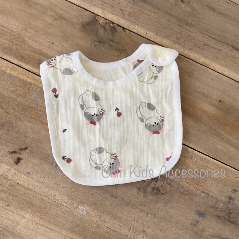 Yếm xô muslin 4 lớp cho bé trai gái, yếm ăn dặm cho bé