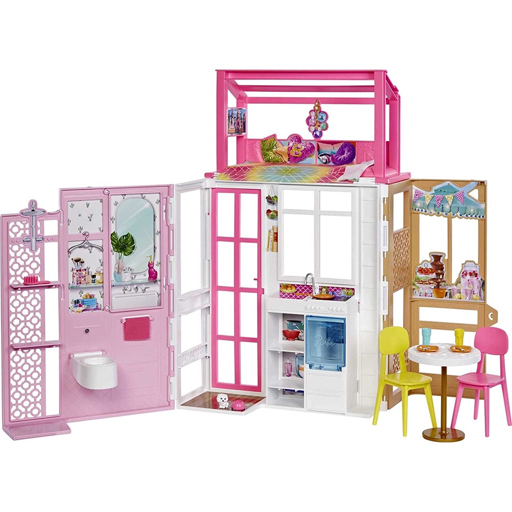 Đồ Chơi Ngôi Nhà Đầy Đủ Nội Thất 2 Tầng Của Barbie 2 Level Fully Furnished House