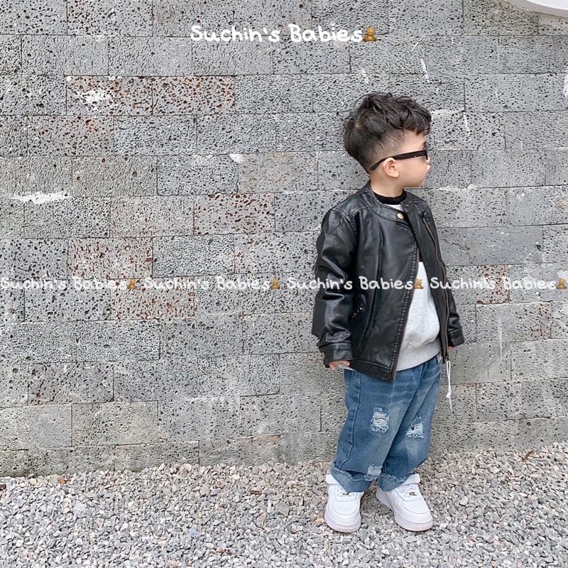 Áo khoác da cho bé AK0068