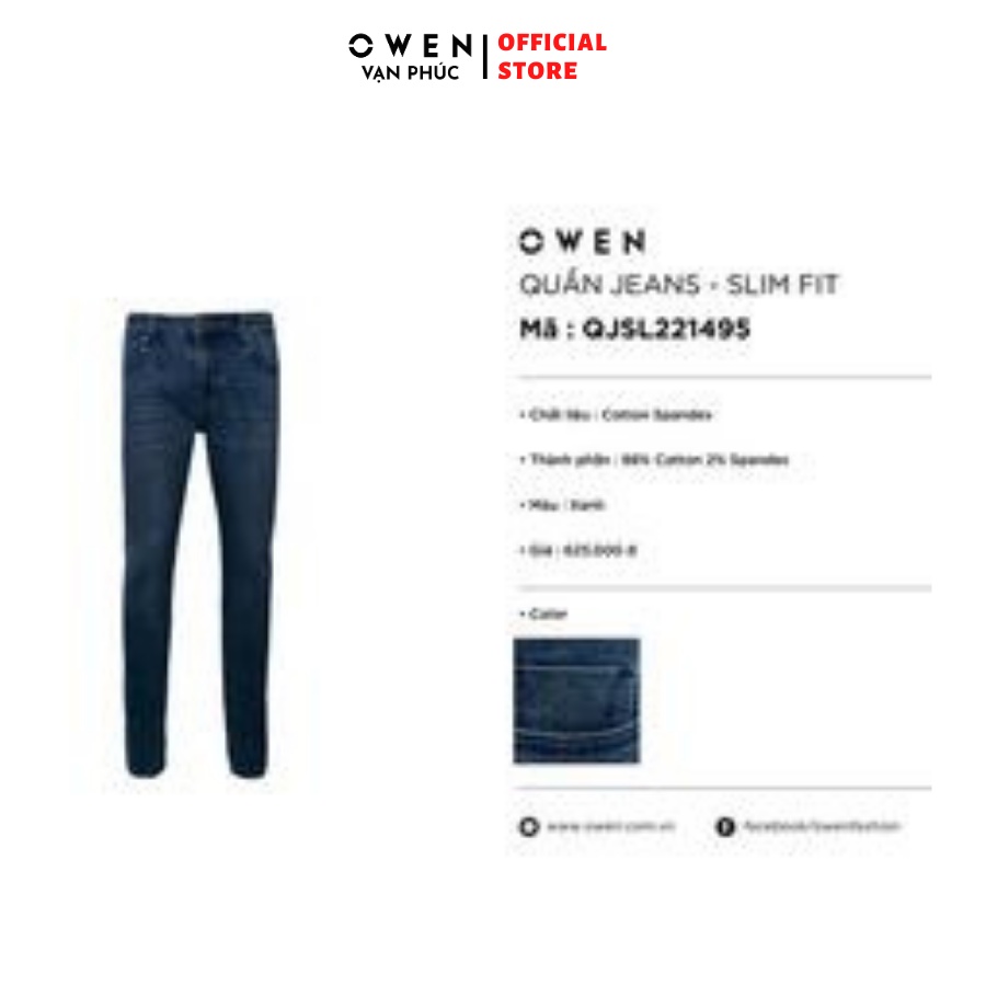 Mua Quần Jeans OWEN QJSL221495 Thiết Kế Ống Đứng Năng Động Cá Tính Cùng ...