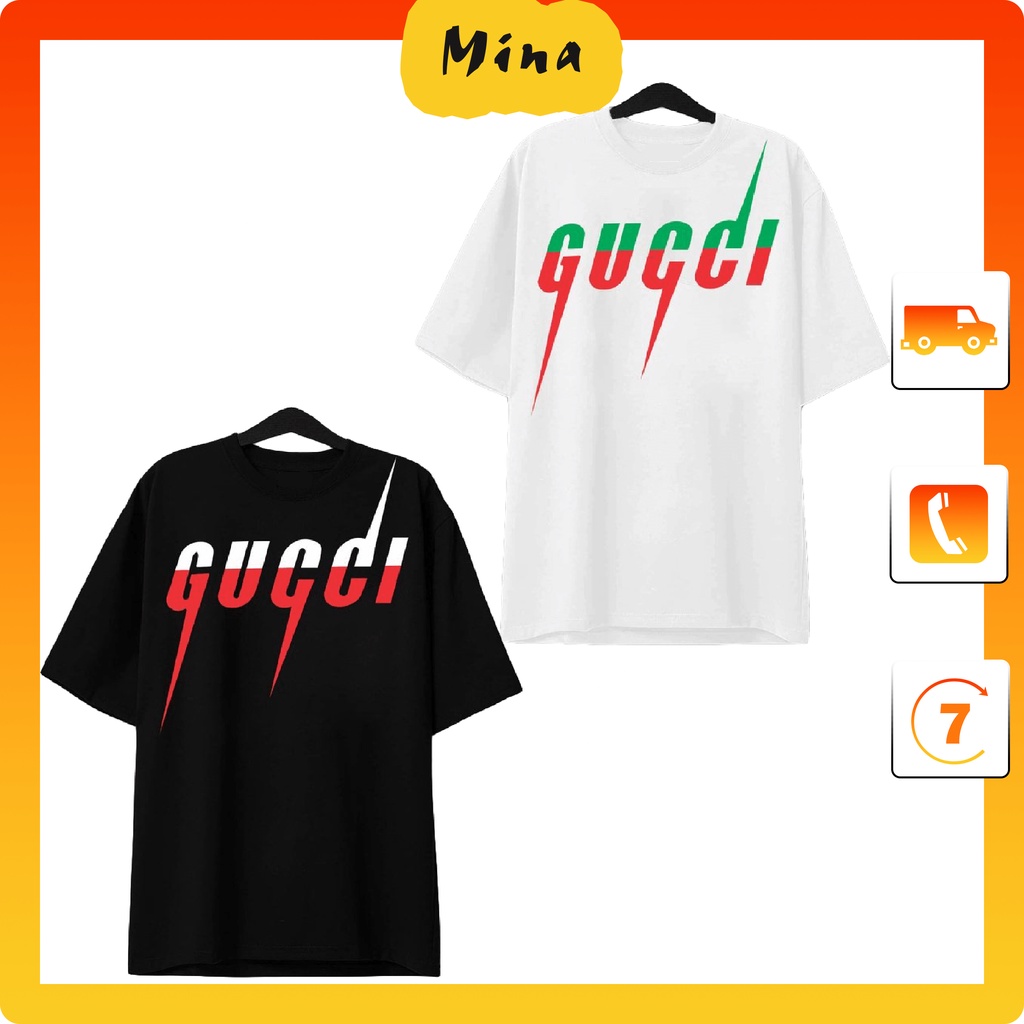 Áo thun tay lỡ Gucci nam nữ , Áo phông unisex oversize from rộng chất liệu cotton