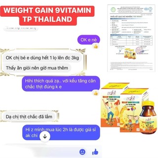 Vitamin Tăng Cân TP Thái Lan (Có check mã vạch- Cam kết hàng chính hãng)