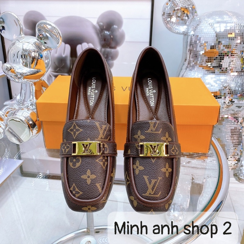 GIẦY MOKA BỆT DA HOA MONO ĐẾ CHỐNG TRƯỢT BẢN ĐẸP