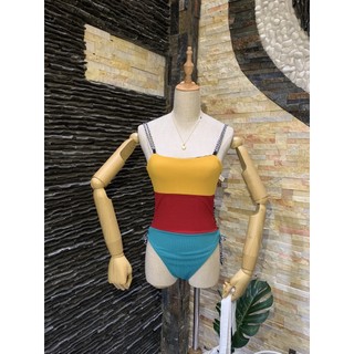 Bikini chất gân phối màu dễ thương