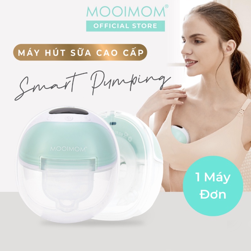 MOOIMOM Máy Hút Sữa Không Dây Thông Minh Smart Pump M3 Nhỏ Gọn & Vắt Kiệt Sữa Cao Cấp BRP22201