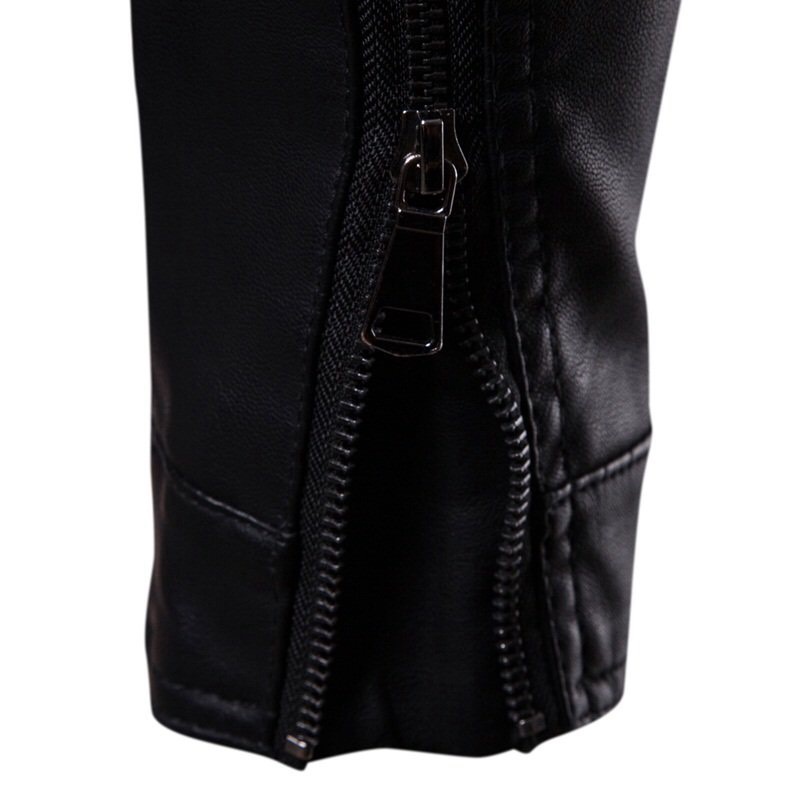 Áo khoác da nam bomber cổ bẻ cao cấp da dầy mẫu mới 2021