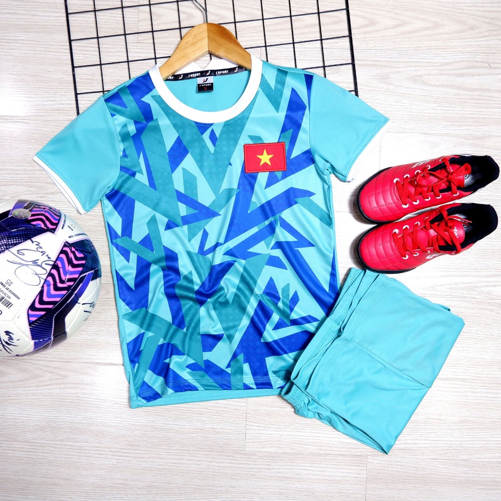 Bộ đồ đá banh cho bé thoáng mát, áo bóng đá trẻ em cao cấp thấm hút mồ hôi,in tên số cho bé theo yêu cầu