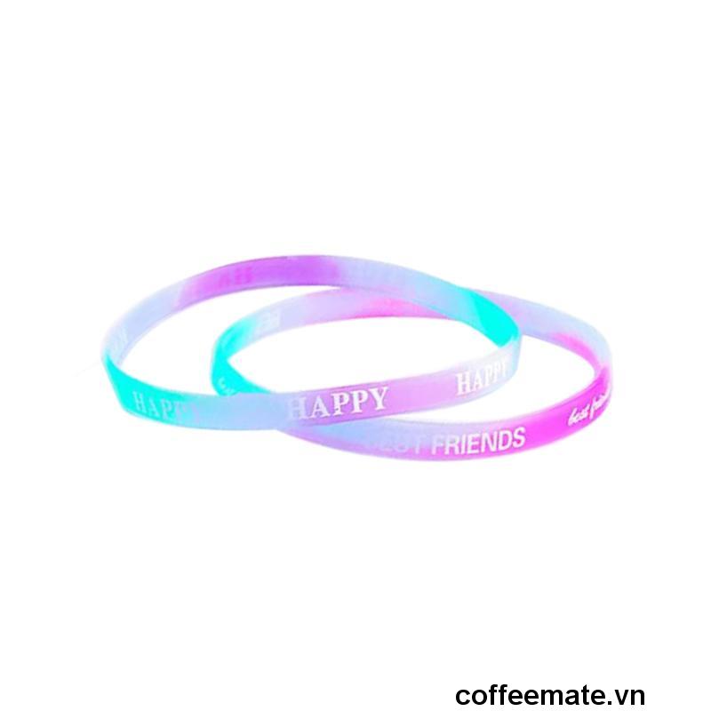 【coffeemate】⚡Vòng Tay Silicone Phát Sáng Trong Bóng Tối Unisex