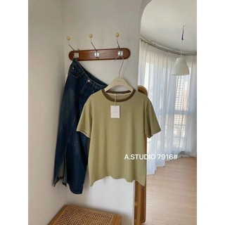 Áo thun nữ cộc tay chất thun mềm áo phông kẻ hàn quốc