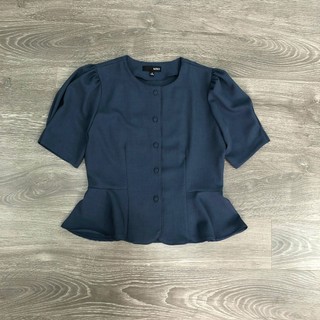 Áo Mixxo Nút Bọc Tay Xếp Li