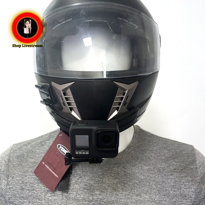 Mount dán cằm mũ bảo hiểm fullface dùng cho điện thoại - dùng miếng dán keo