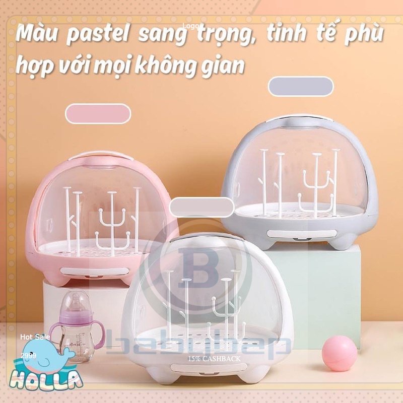 Giá úp Bình Sữa Phi Thuyền Holla HL-15200 Tiện Lợi