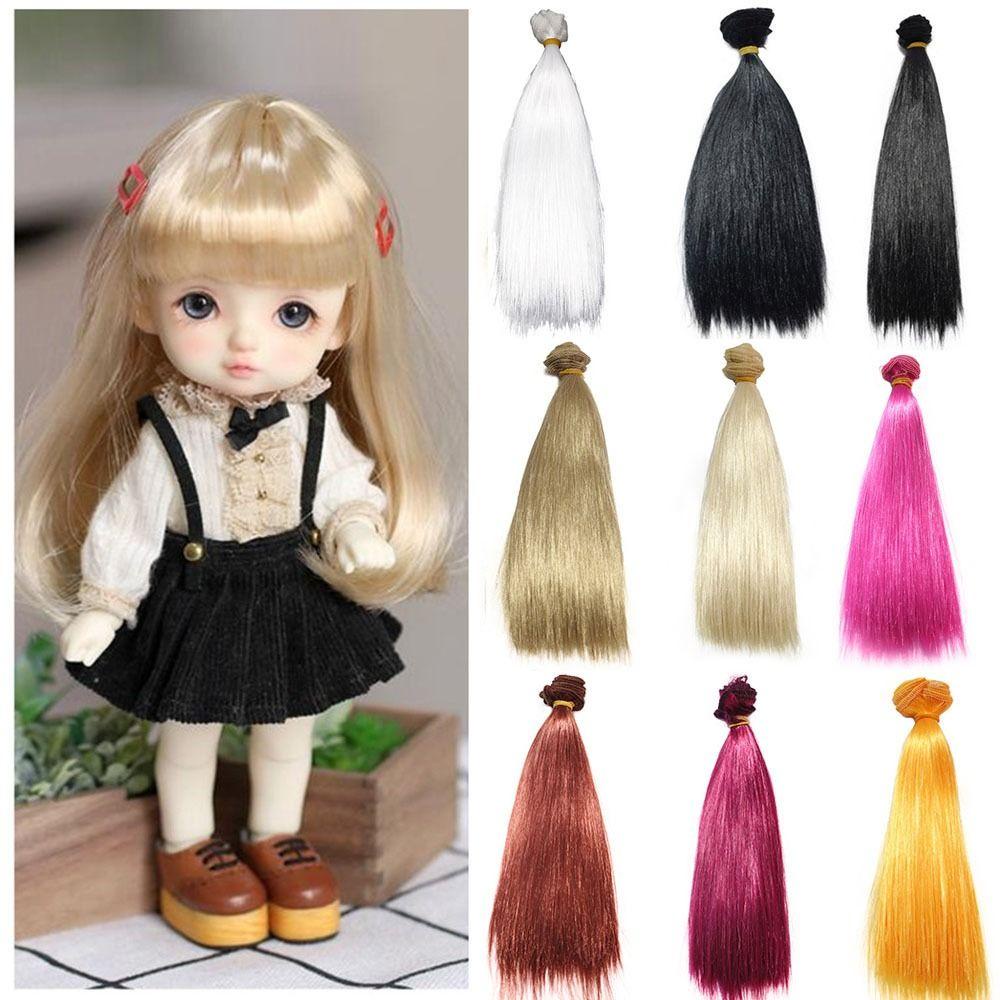 1 Tóc Giả 10 Màu 10cm Làm Từ Sợi Tổng Hợp Dành Cho Búp Bê DIY