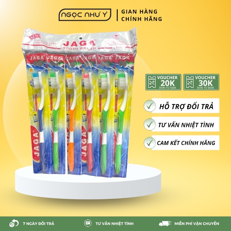 [1 CÂY] BÀN CHẢI ĐÁNH RĂNG JAGA THÁI LAN