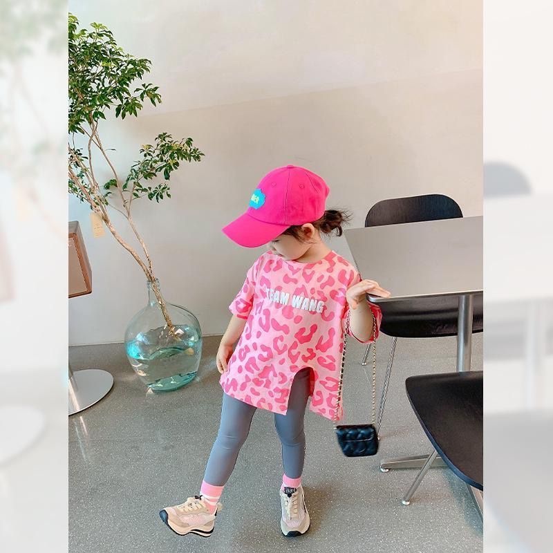 Áo Thun Tay Ngắn Phong Cách Hàn Quốc Thời Trang Mùa Hè Mới Cho Bé Gái