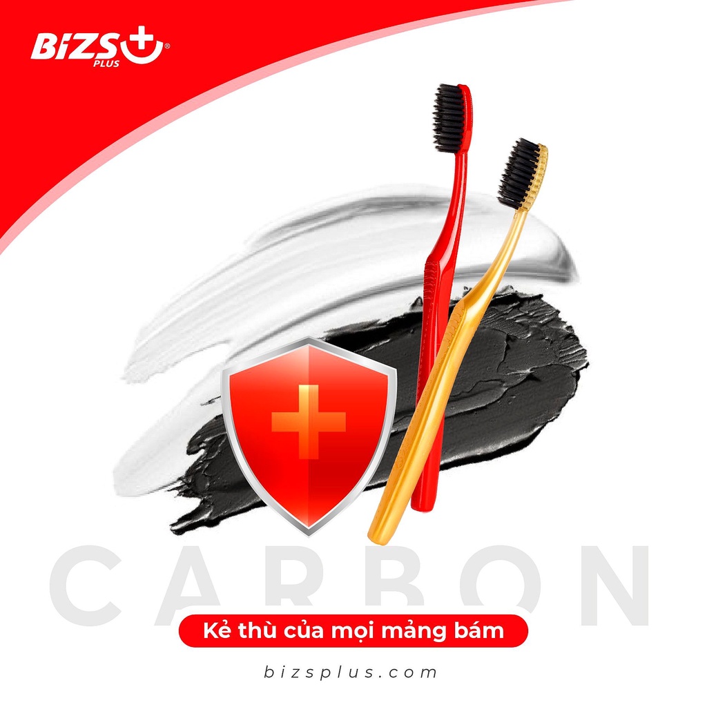 Bàn chải đánh răng Bizs+ Carbon/Zenshine/Pearl Ngoc Trai siêu mềm chăm sóc răng miệng sạch trắng khỏe JIZOE BCH01