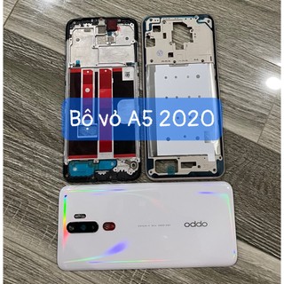 Bộ vỏ oppo A5 2020 ,kèm khay sim,phím,kính camera