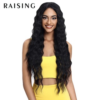 Bộ Tóc Giả Dài 30 Inch Màu Đen / Nâu / Đỏ Ombre Bằng Sợi Tổng Hợp Cách Nhiệt Dành Cho Nữ