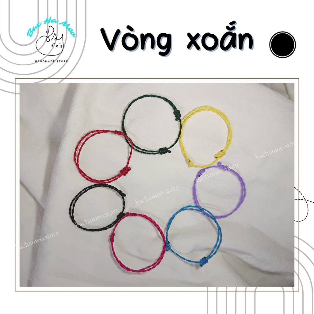 Vòng xoắn basic - Vòng tay, vòng chân waterproof - Bachameo.Store