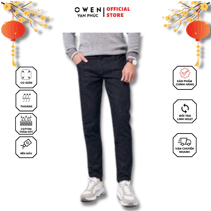 Quần Jeans OWEN QJSL221499 Kiểu Dáng Slim Fit Thiết Kế Thoải Mái Tôn Dáng Người Mặc Phong Cách Công Sở