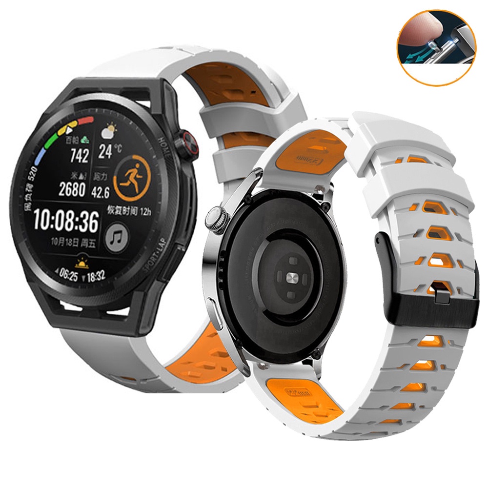 Dây Đeo Silicon 22mm 20mm Chống Nước Tháo Gỡ Nhanh Cho garmin forerunner 265 255 745 645 245 158 55 move