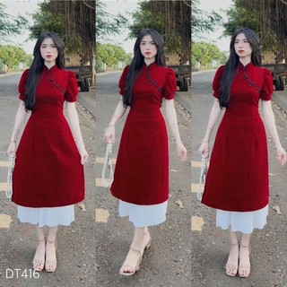 Set đầm tết 2023 nhung bigsize_saigon