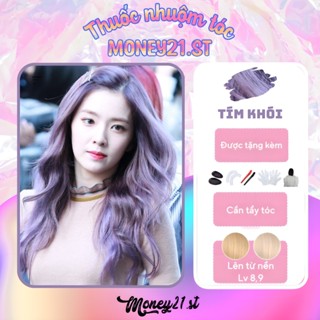 Thuốc nhuộm tóc màu Tím Khói phải Tẩy Tóc của Hàn Quốc | Thuốc Nhuộm Tóc Money21.st