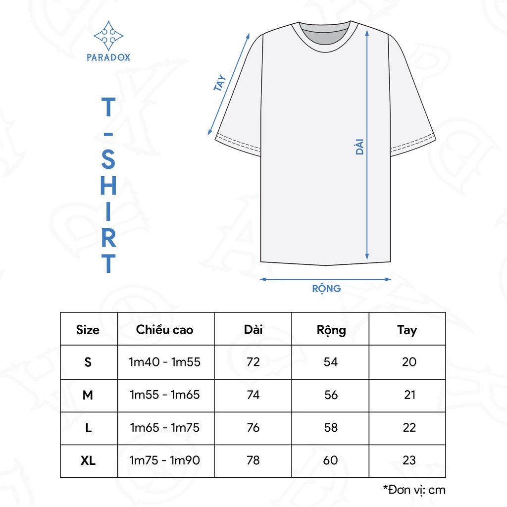 Áo thun form rộng Paradox tay lỡ - Unisex - In hình - MONO WOUND - Đen, Trắng
