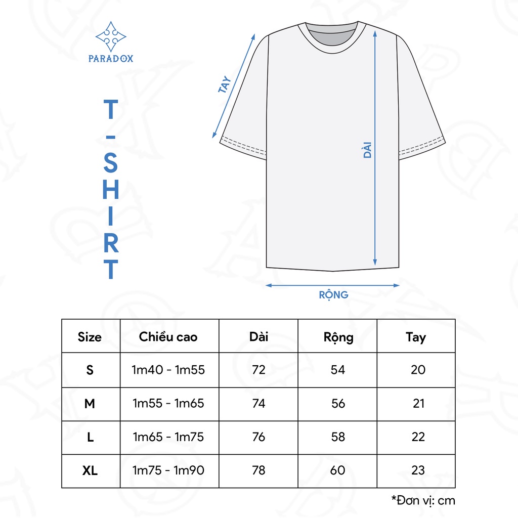 Áo thun form rộng Paradox tay lỡ - Unisex - In hình - MONO WOUND - Đen, Trắng