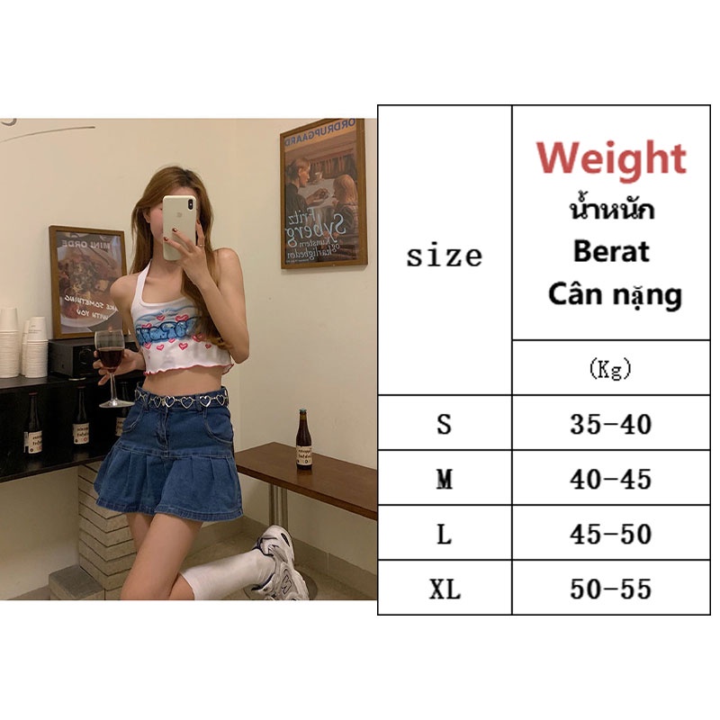 Áo hai dây XINLANYASHE in họa tiết thời trang phong cách Hàn Quốc gợi cảm dành cho bạn nữ