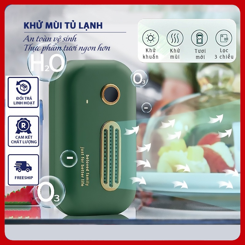 Máy Lọc Không Khí Mini Khử Mùi Tiệt Trùng Oto - Khử Mùi Tủ Lạnh,Công Nghệ Ozone (BH6TH), TiemnhaBT3