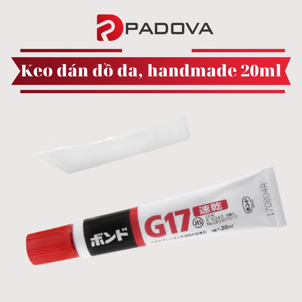 Keo Dán Đồ Da, Đồng Hồ, Túi Xách, Đồ Handmade Siêu Dính Nhật Bản 20ml PADOVA 5093