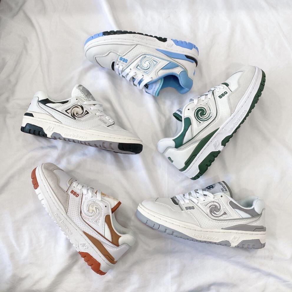 Giày n.𝐞.𝐰 𝐛.𝐚.𝐥𝐚.𝐧.𝐜𝐞 𝟓.𝟓𝟎 'White Green' B550, N.B550 xanh lá bản SC BẢN N.EW,N.b550 TRẮNG ,Xanh Lá , Xanh Biển