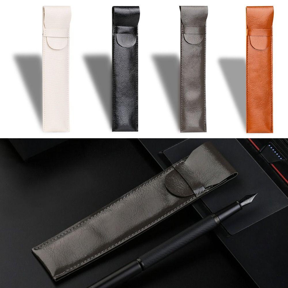 LAKAMIER Bộ 5 Túi Da PU Đựng Bút Tiện Dụng