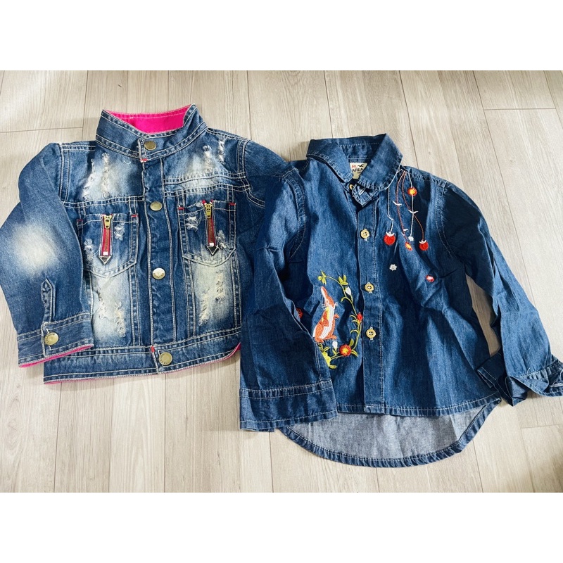 Áo khoác jean/ áo sơ mi cho bé gái hàng shop thanh lý
