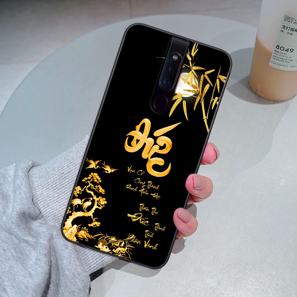 Ốp lưng Oppo F11 - F11 Pro - Ốp Oppo in hình chữ thư pháp tâm an, cha mẹ , tài lộc đầy ý nghĩa