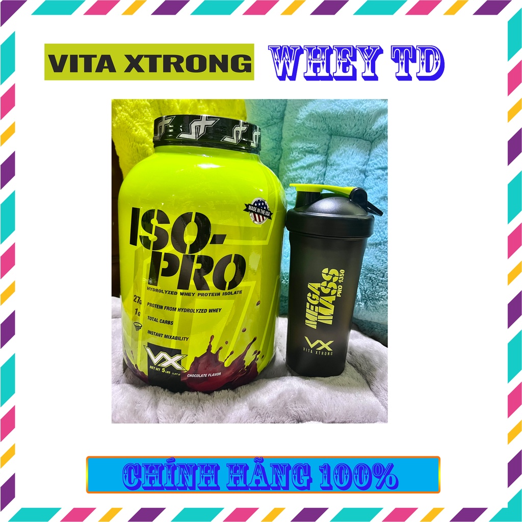 ISO PRO VitaXtrong 66 Servings - Whey Protein thủy phân 100%