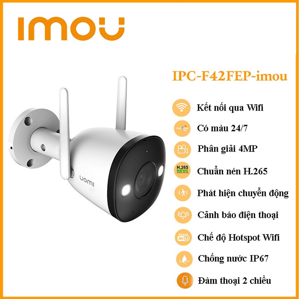 Camera WiFi ngoài trời Imou F42FEP